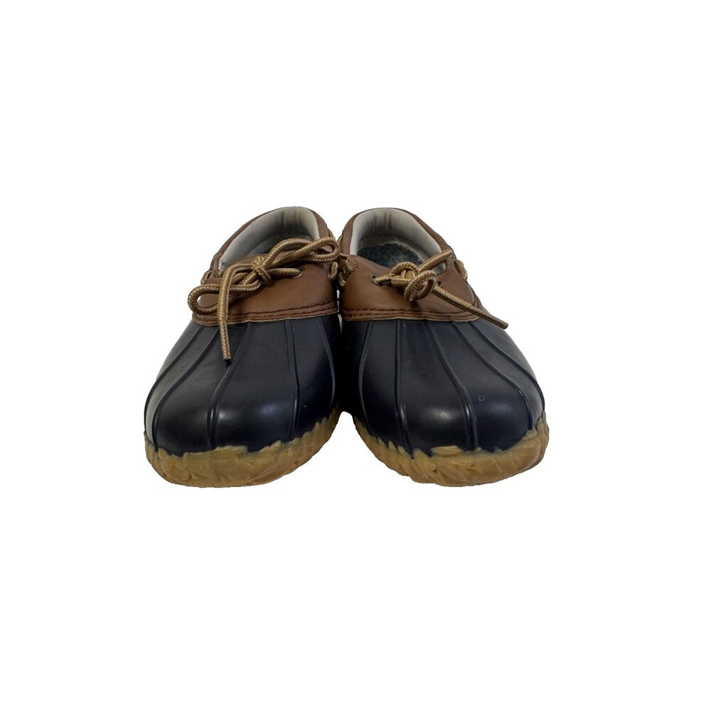 JBU by Jambu Gwen Weather Ready Duck Slip-On Rain Shoes Navy Brown Women’s  Sz 7 - Picture 3 of 13